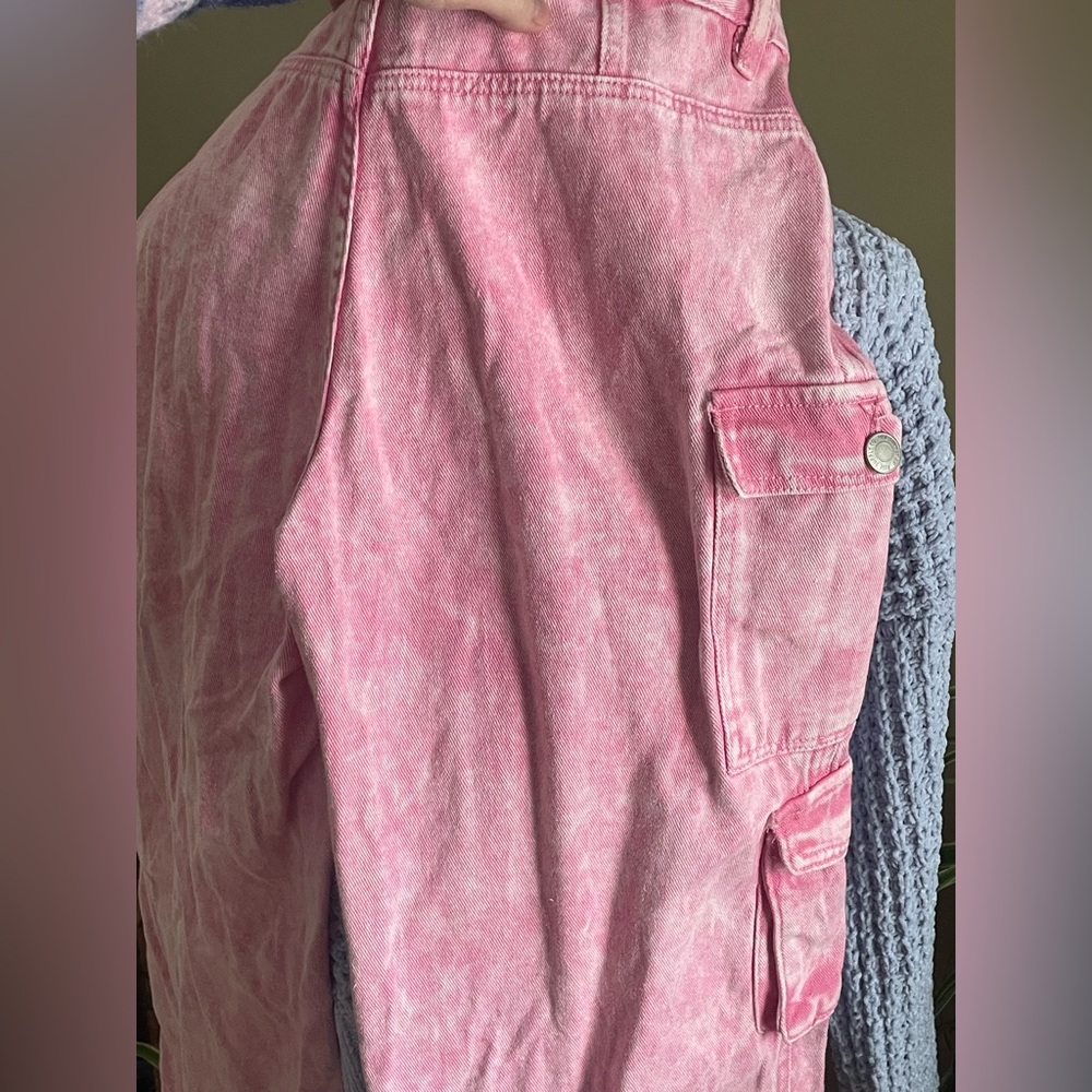 Pistols Bobbie Rise Pink Cargo Pants junior size 7 - Picture 6 of 9